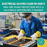 Ansell ActivArmr Electrician Work Gloves Size L 1000V Class 0 Natural Rubber view 6
