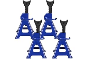 DICN Jack Stands Set of 4PCS, Heavy Duty Jack Stand Metal Steel Jack Stands Adjustable Height 11 1/2-16 1/2 Inch Self-Locking Car Lift Auto Repair Tools