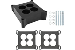 Phenolic Carburetor Spacer, 2in 4 Hole Carb Spacer Square Bore Carburetor Adapter Open Center Style Replacement for HOLLEY 41