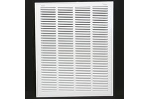 HVAC Premium 20 x 25 Duct Opening Steel Return Air Filter Grille, for 1-inch Filter, Removable Door, Flat Stamped HVAC Vent Cover Grille, Outer Dimensions 22.5 x 27.5