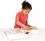 Melissa & Doug Deluxe Letters Numbers Wooden Stamp Set Activity Book Kids 4+ view 8