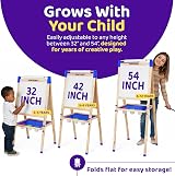 Blue Squid Art Easel for Kids 3‑in‑1 Double Sided Magnetic Chalkboard & view 5