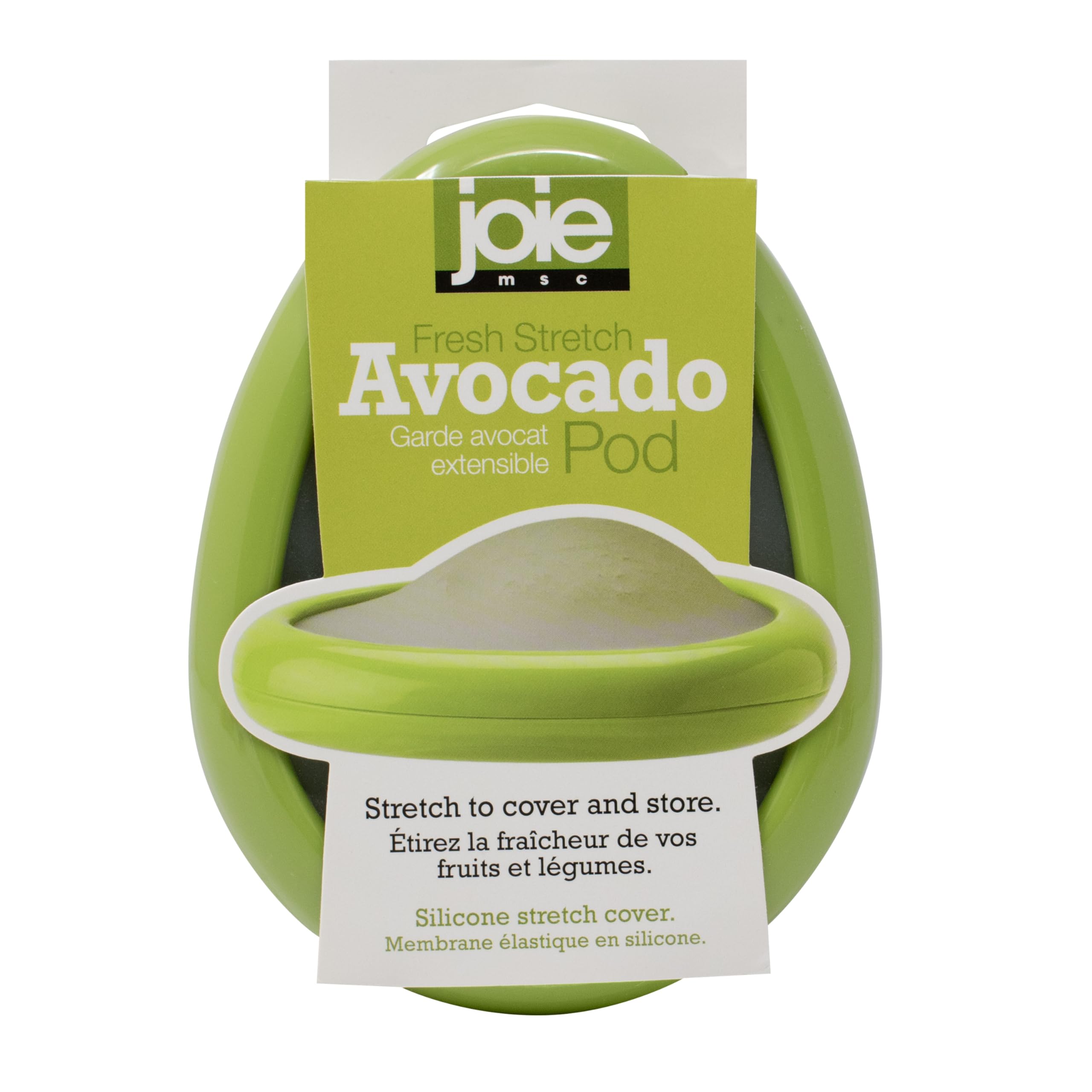 Joie Avocado Saver – Silicone Avocado Storage Pod with Stretch-to-Fit Cover, Reusable & BPA-Free, Green