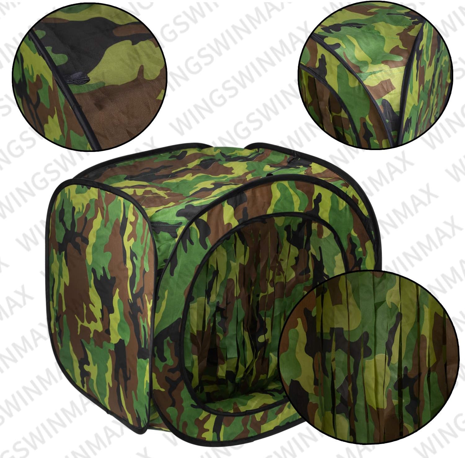 wingswinmax Foldable Airsoft Target Tent Trap Slingshot BB Trap Net Auto Pop-up Shooting Target Tent BB Target Holder Case : Sports & Outdoors