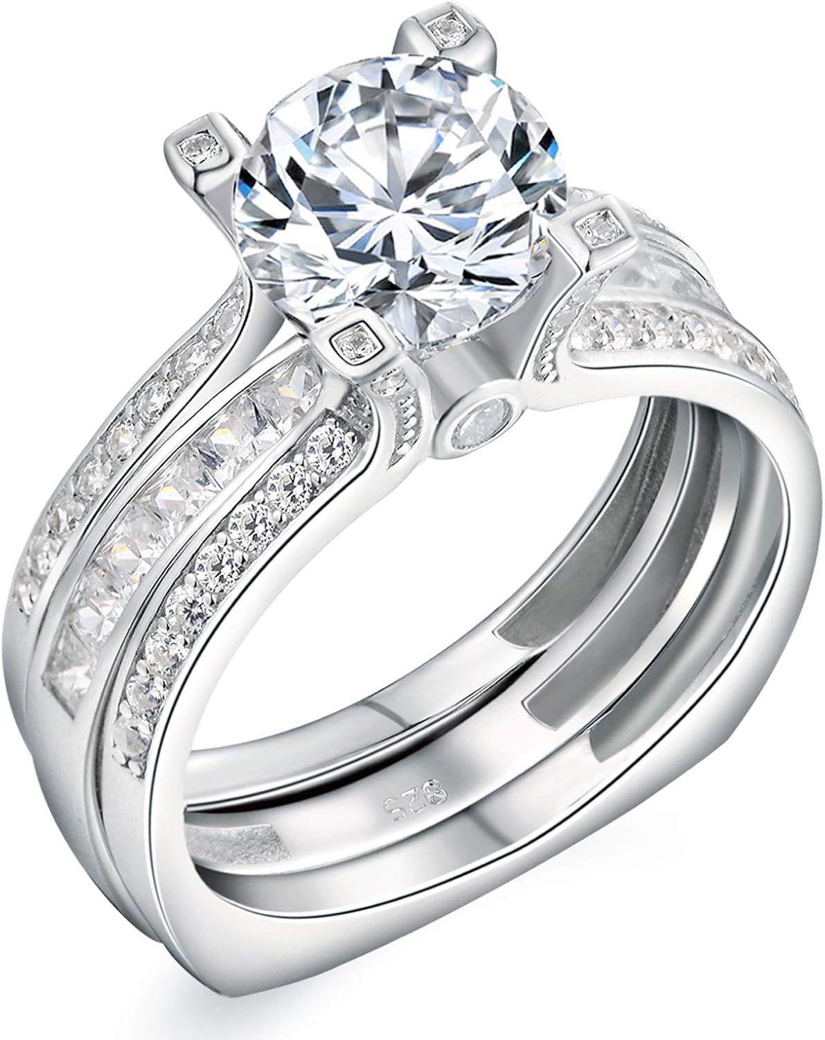 SHELOVES 2.5Ct Round CZ Interchangeable