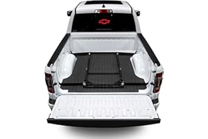 Bedslide No-Drill Truck Bed Brackets, for Truck Bed Organizer, Fits Chevy Silverado and GMC Sierra, Years 2019-2024, 5'9" Bed, Black