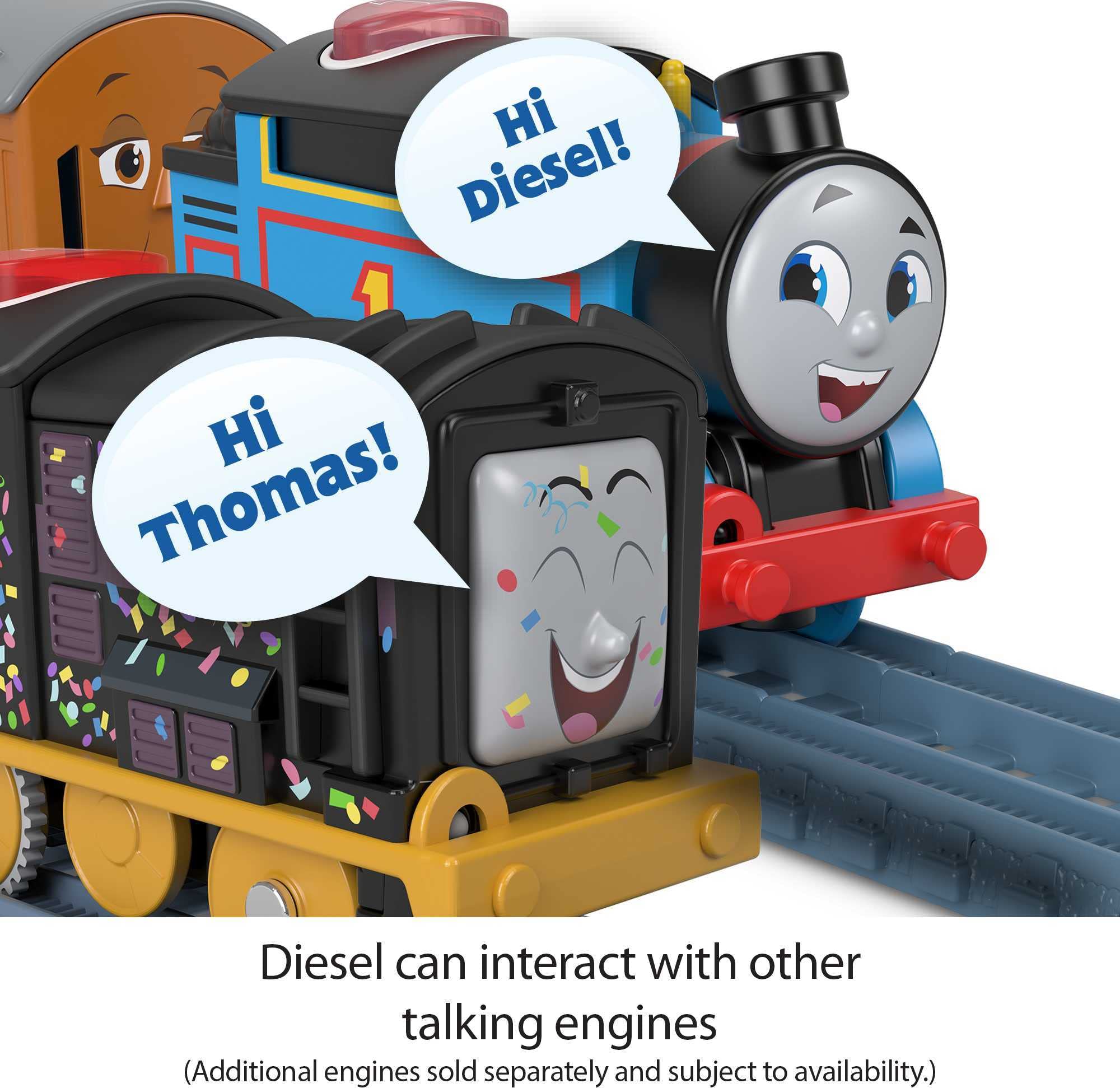 Thomas & Friends Motorized Talking Train - Battery Powered Thomas Engine With Cargo For Kids 3+