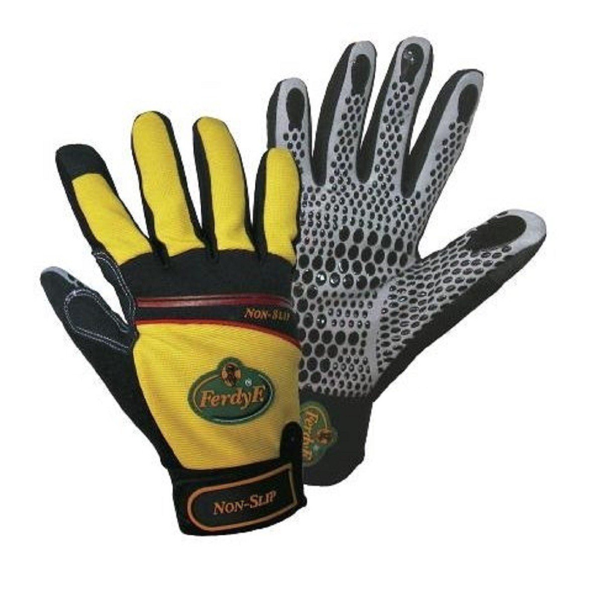 FerdyF. 1930 Non-Slip 1930-11 Clarino Synthetic Leather Assembly Glove Size (Gloves): 11, XXL EN 388: Colour: Black