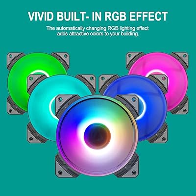 Buy Golden Field Mh Rgb Pc Fans 120mm Case Fan Automatic Color Change Silent Led Cooling Fan For Computer Pc Case Cpu Cooler Radiator Online In Kazakhstan B08nnhnly5