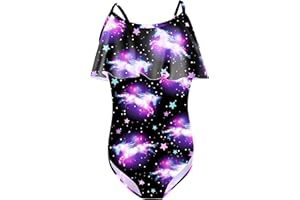 Danvren Girls One Piece Swimsuits Quick Dry Beach Mermaid Swimwear Bathing Suit for Beach 5-12 Years