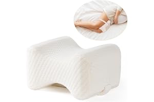 Xcellent Global Memory Foam Knee Pillow with Washable Cover, for Side Sleepers, Hip Leg Pillows for Sleeping, Spacer Cushion 