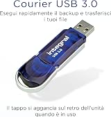 Integral 64GB USB 3.2 Gen 1 Flash Drive Courier Blue Up to 100MBs Speed view 2