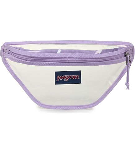 JanSport Clear Waistpack – 1L Transparent Fanny Pack, One Main Compartment, Adjustable Hip Belt & Crossbody Strap, Citron Lime