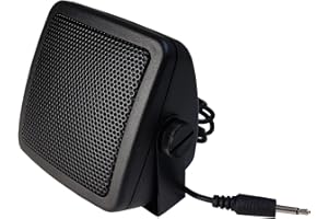 Anteenna TW-10-STRAIGHT Type CB EXTENAL Speaker for Mobile Transceiver (Ham Radio/CB Radio) with Swivel Bracket 5W 1.8M Cable with 3.5mm Mono Straight Type Plug