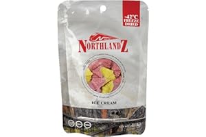 HIMALAYAN CHEF NORTHLANDZ Freeze Dried ICE CREAM | Creamy & Crunchy Treat | Mango, Strawberry, and Vanilla Flavors 1oz (30g) | Made with Coconut & Rice Milk | Unique Snack