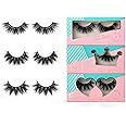 SY SHUYING 18mm Mink Lashes Natural Look 3D Real Mink Eyelashes Fluffy False Eyelashes Wispy Handmade Luxury Volume Fake Eye Lashes (3 Pairs, Doll Honey Queen)