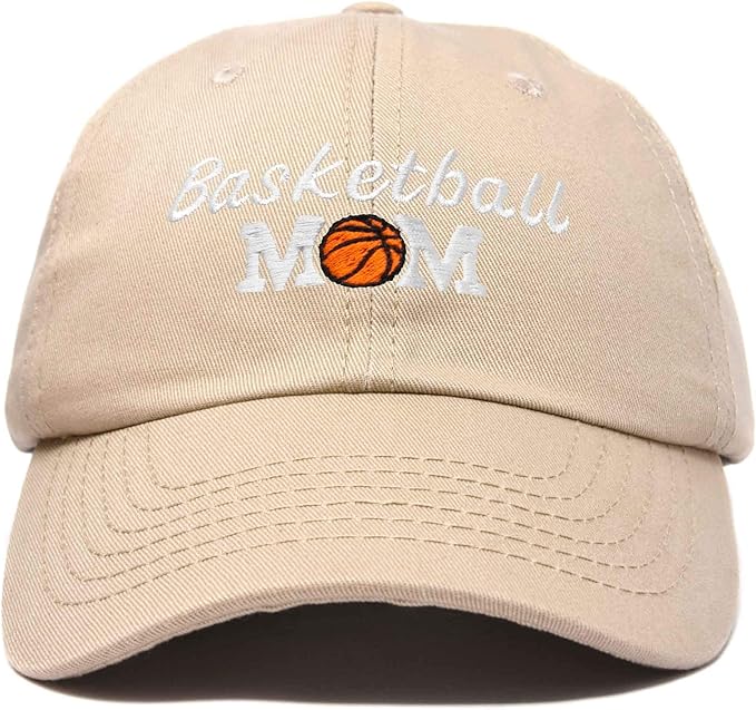 DALIX Basketball Mom Hat and Caps for Women in Khaki Clothing