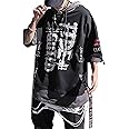 XYXIONGMAO Techwear Shirt Japanese Streetwear Hip Hop Shirts Men Graphic T Alphabet Design Workwear Gothic Hoodie