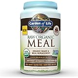 Garden of Life Organic Vegan Meal Replacement - Raw Plant Based Protein Powder, Chocolate, 35.9oz (2lb 4oz/1,017g) Powder