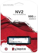 Kingston NV2 NVMe PCIe 4.0 SSD 500GB M.2 2280 Internal SNV2S/500G view 3