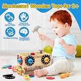 Lehoo Castle Wooden Kids Tool Set Montessori 29Pcs Tool Bench Toy 2+ view 6