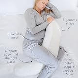 PurFlo Breathe Pregnancy Pillow | Fully Breathable Maternity Support view 6