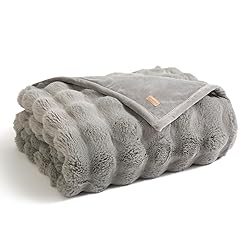 EverGrace Ultra Soft Luxury Fluffy Faux Rabbit Fur