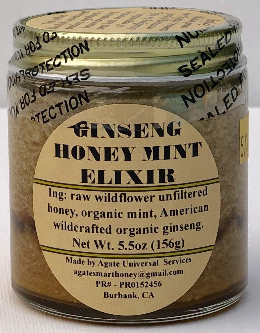 GINSENG HONEY MINT ELIXIR 5.5oz.