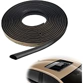 Car Windshield Seal Strip, Sunroof Seal Rubber Seal Seal Strip for Car Front &amp; Rear Windshield/Sunroof/Windows Weather/Sliding Doors Sealing Stripping(16.5FT/5M)