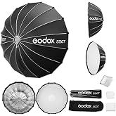 Godox S120T 47.3in Quick Release Umbrella Softbox with Bowens Mount | 120cm Light Modifier with Removable Front and Inner Diffusers, Creating Soft Even Lighting for Photography, Live Streaming