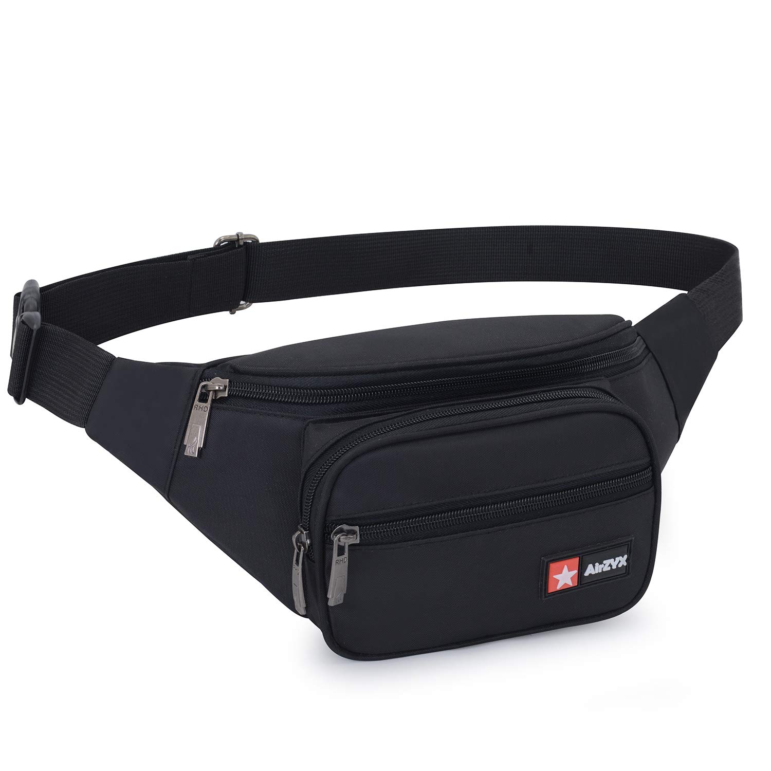 Waterproof bumbags and Fanny Packs for Women Men Hiking Running Travel Dog wolking Waist Bag for Women Men Waterproof for Travel Running Hiking Ladies Girls Boys Kids Child (Black)