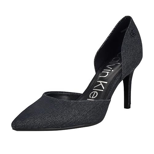 Calvin Klein Women's Gloria Pump, Dark Blue Denim 402, 10