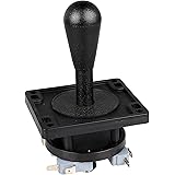 EG STARTS American Style Arcade Competition 2Pin Joystick BLACK Switchable From 8 Ways Operation, Elliptical Black Handle, Pr