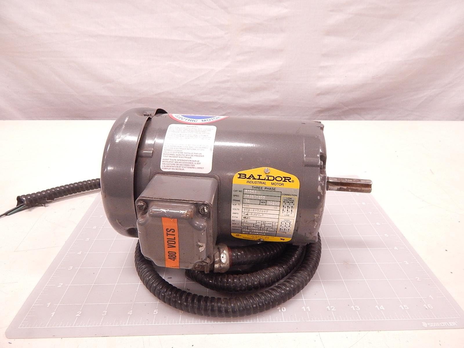Baldor M3541 3/4 HP AC Motor, Frame 56