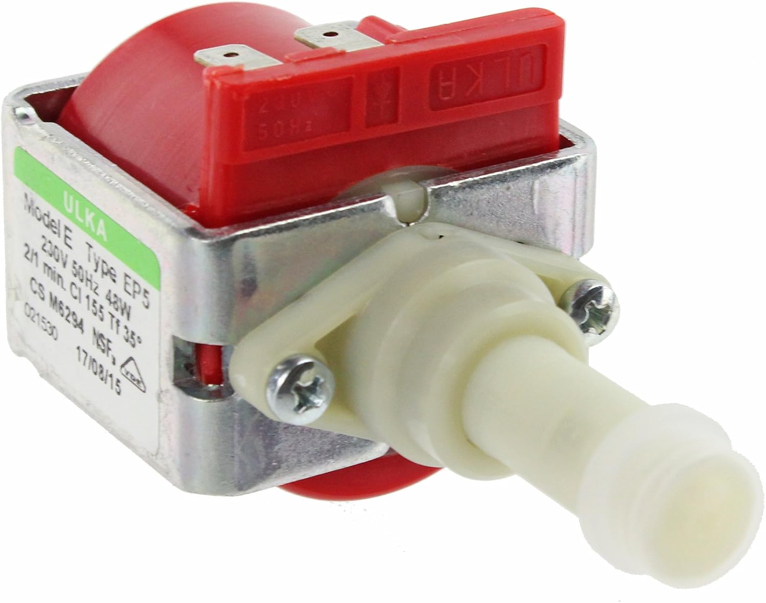 SPARES2GO 48W Vibration Water Pump compatible with Delonghi Magnifica Coffee Machines (Fits ULKA EP5), Silver - Image 4