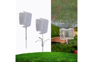 CRHEXPVA 2pc Adjustable Sprinkler Guard,Sprinkler Splash Shield,Sprinkler Splash Guard,Sprinkler Head Protector Guard,Sprinkler Guards for Lawns，Underground Sprinkler Guard (Size A)