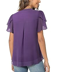 Lotusmile Women's Dressy Puff Sleeve Tops for