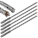 Wensilon 5pcs 1/4" X 8"-6" Cross-Type Double Thread