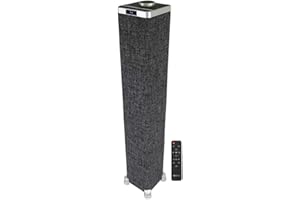 Rockville ONE-Tower All-in-One Tower Bluetooth Speaker System+HDMI/Optical/RCA, Black