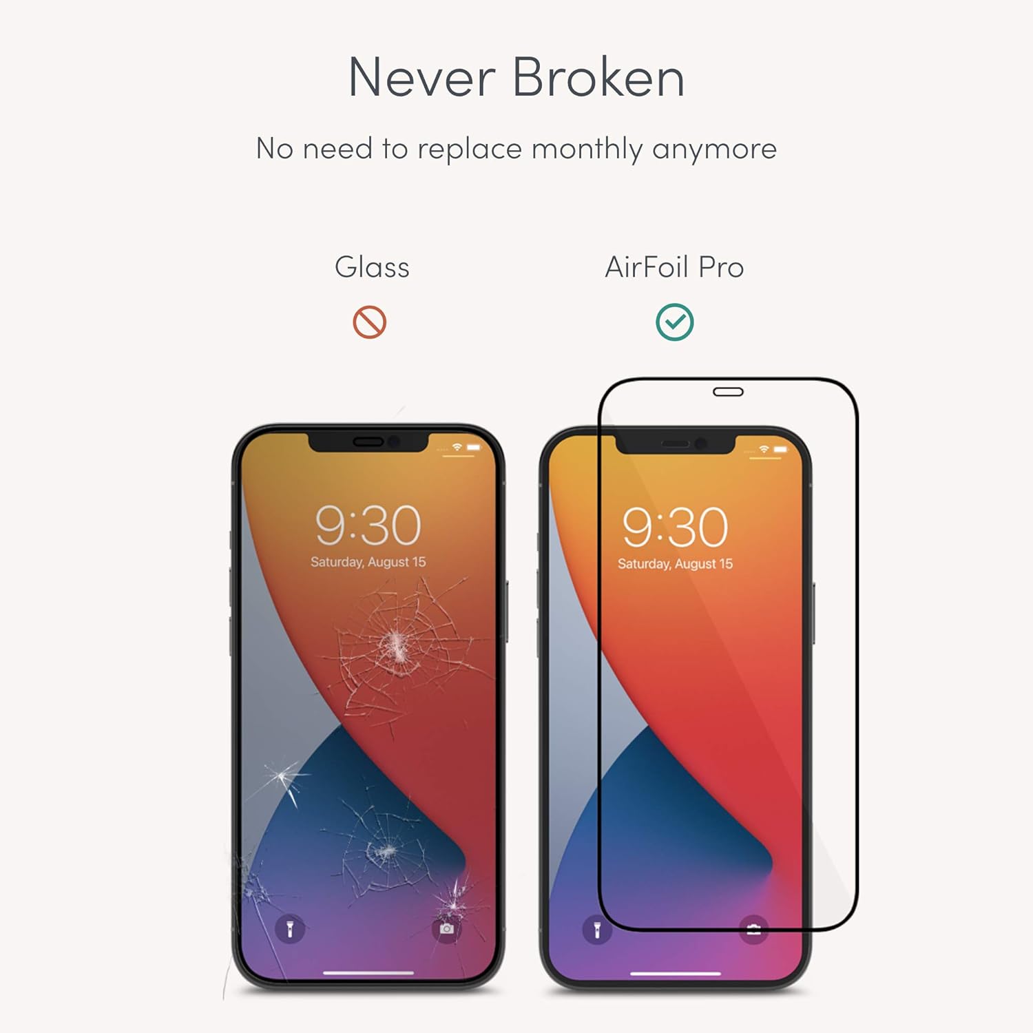 Moshi AirFoil Pro Glossy Screen Protector Compatible with iPhone 12 Mini Screen Protector, Edge-to-Edge, Anti-shatter - Image 3