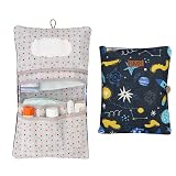 HAMUR Baby Diaper Bag Organizer – Travel-Friendly, Compact & Foldable | Stroller Pouch for Newborn Essentials – Must-Have for Boys & Girls (Space)