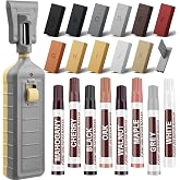Laminate Vinyl Floor Repair Kit with Heat Pen, 11 Colors Hard Wax Repair | Wood Floor Furniture Touch Up Marker Restore Scratches, Cracks, Stains, Holes for Wooded Floor, Door, Cabinet, Table.