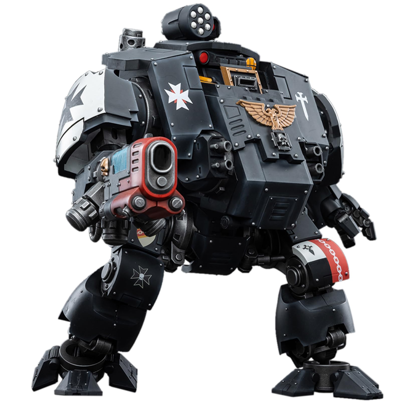 JOYTOY Warhammer 40k Black Templars, JT3778 Black Templars Redemptor Dreadnought 1/18 Action figure Collect Model Kits โ image 1