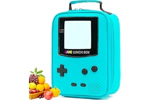 Tongtai Boy Lunch Box,Kids Lunch Bag Insulated Leather Game Lunch Box for School Thermal Meal Cooler Lunch Boxes for Boy Girl Kid Toddler Teen