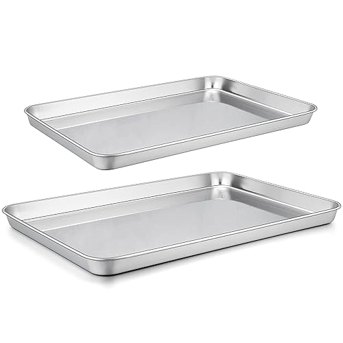 Homikit Baking Pan Sheet Set of 2, Sizes x 12/16 x 12 Stainless