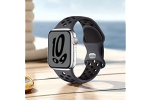 Sport Band Compatible with Apple Watch Soft Silicone Strap 46mm 45mm 44mm 42mm 41mm 40mm 38mm Women Men Fits iWatch Series 11