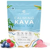 FORTILUME Kava Drink Mix, Instant Kava Powder, Berry, 15 Servings | Instant Kava Kava Drink Mix, Smooth, Plant-Based Relaxati