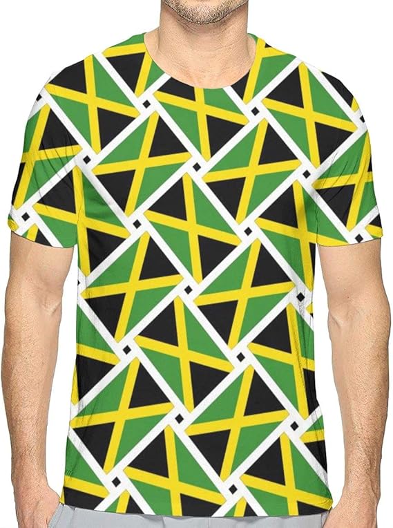 Amazon Co Jp Tシャツ メンズ ジャマイカの旗 半袖 カジュアル 丸襟 ゆったり 柔らかい 快適 かっこいい 夏服 服 ファッション小物