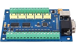 VIAGASAFAMIDO 5 Axis Board, Maximum 100kHz USB CNC Motion Controller Card Interface Board with Hand Wheel Interface