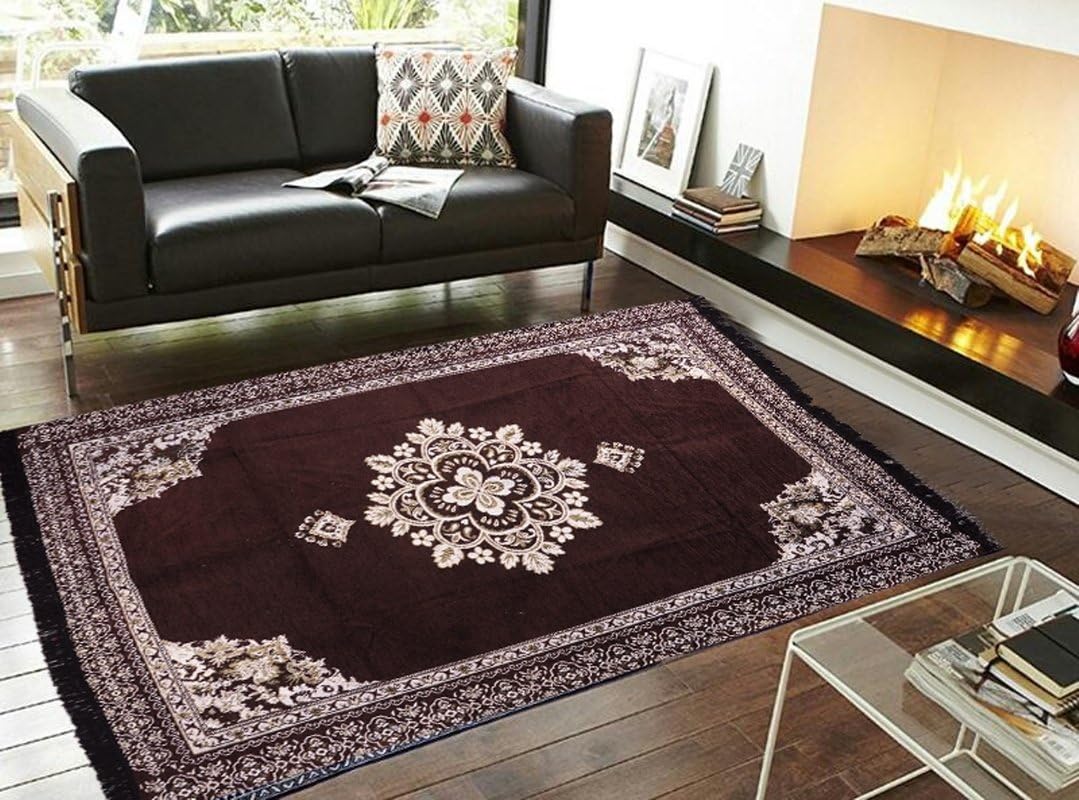 Cozyland Polyester Carpet Single 60"x84", Brown